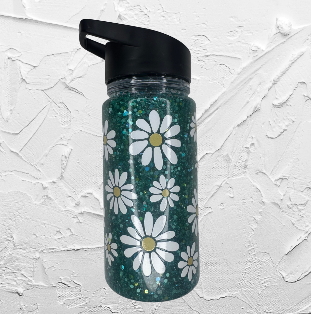 Snow globe drink bottle - Daisy