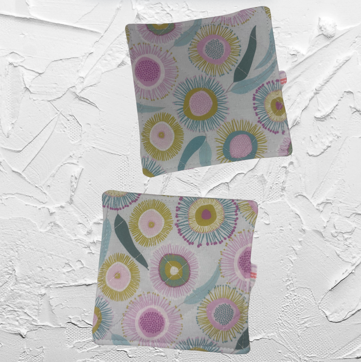 Quilted coaster - Wild flower