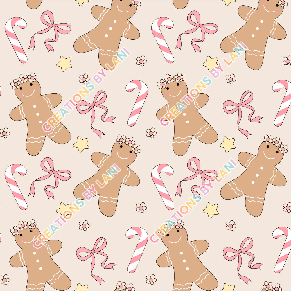 Seamless digital download - Ginger bread man