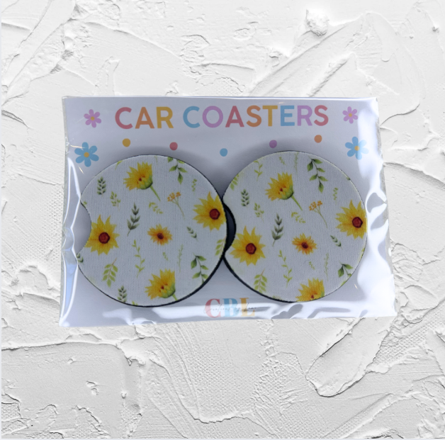 Car coaster - Sunflower