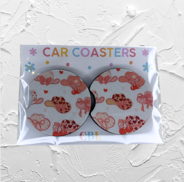 Car coaster - Country hats