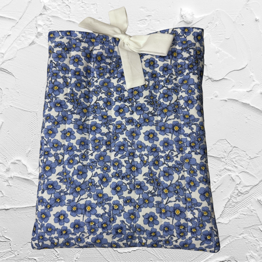 Mini Book sleeve - Blue floral