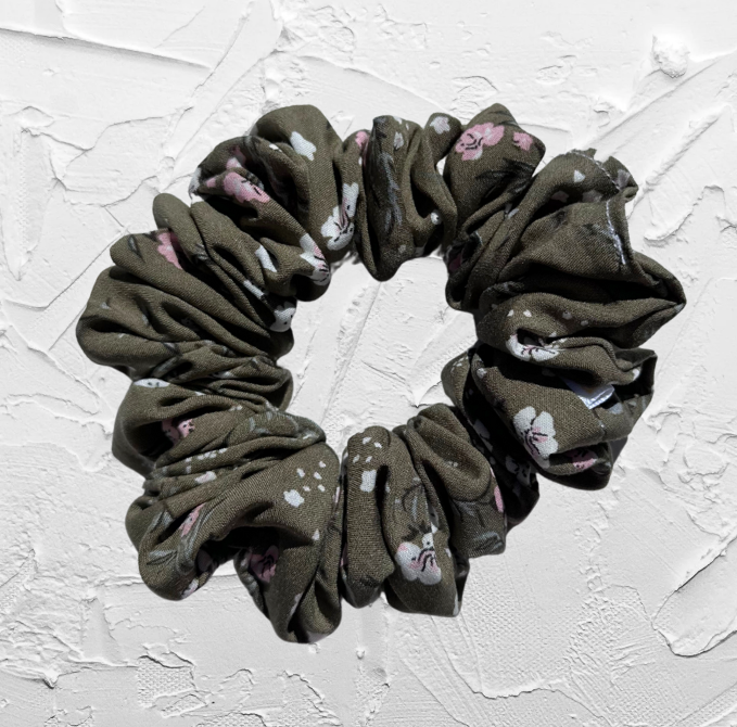 Standard scrunchie - Olive garden