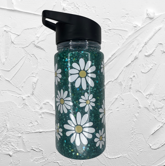 Snow globe drink bottle - Daisy