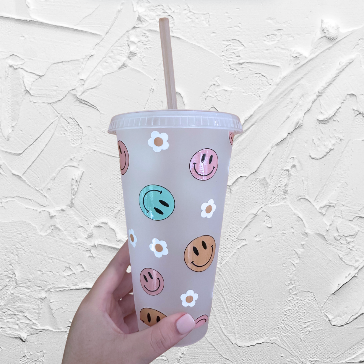 Tumbler - Smiley daisy
