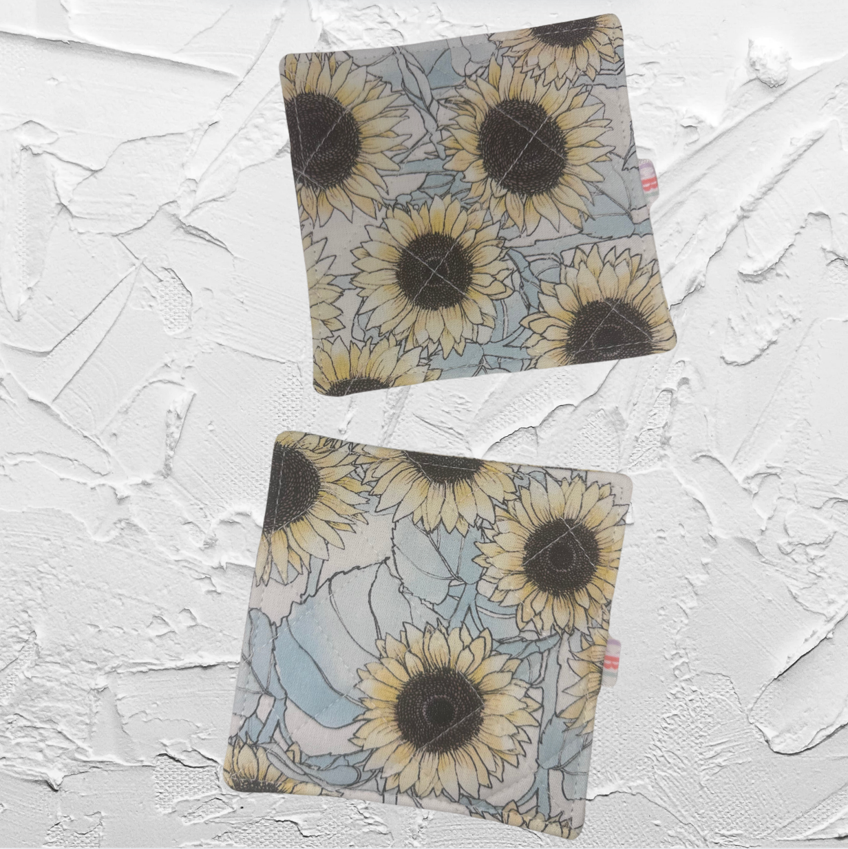 Quilted coaster - Sunflower