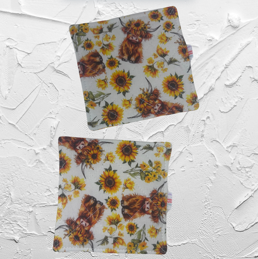 Quilted coaster - Highland cow