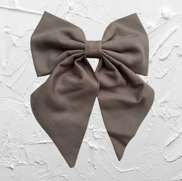 Hair bow - Beige