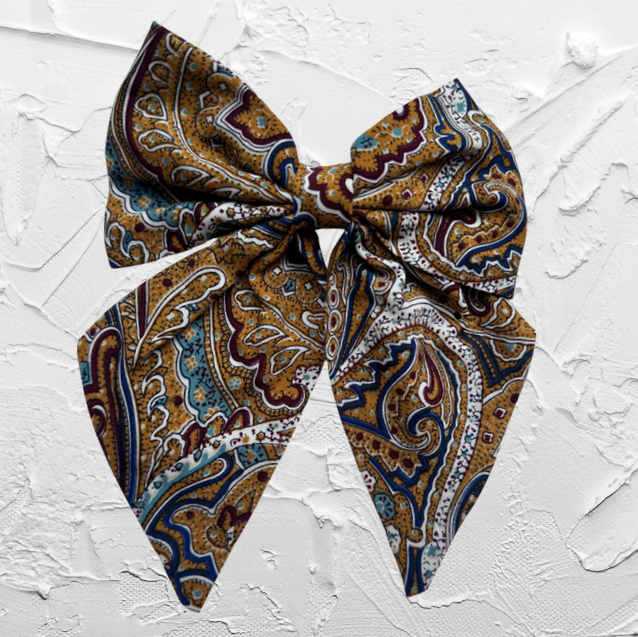 Hair bow - Paisley