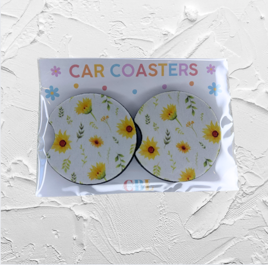 Car coaster - Sunflower