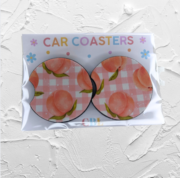 Car coaster - Peach