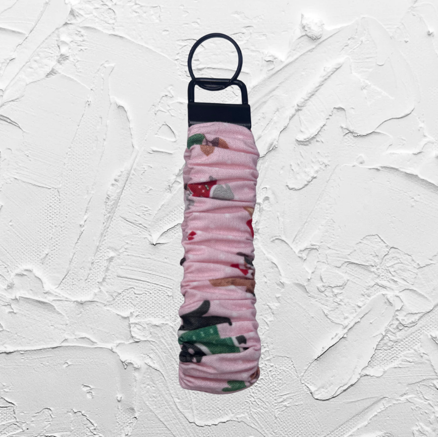 Wristlet - Pink christmas