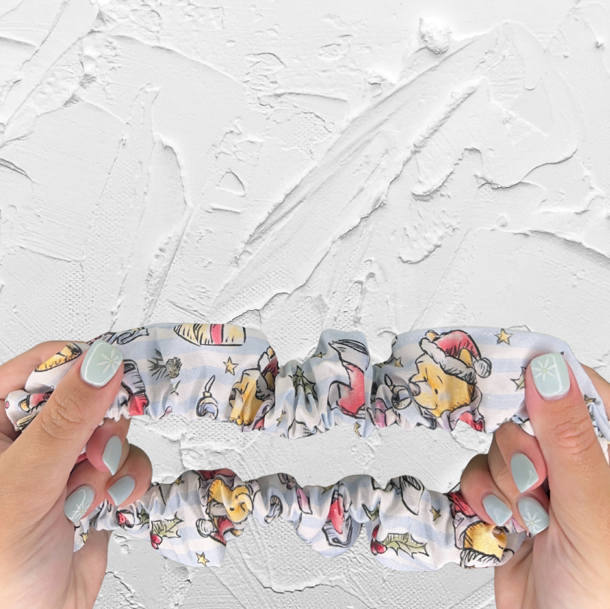 Scrunchie - Stripe character christmas